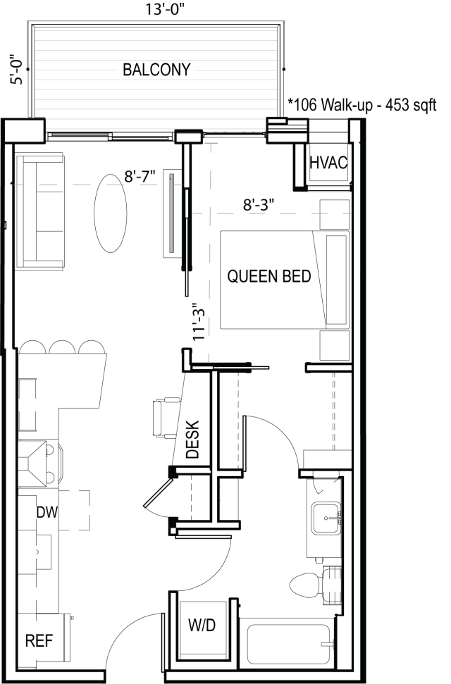 Frances Apartments in Northeast - Floor Plans