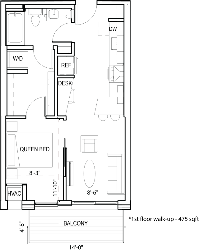 Frances Apartments in Northeast - Floor Plans