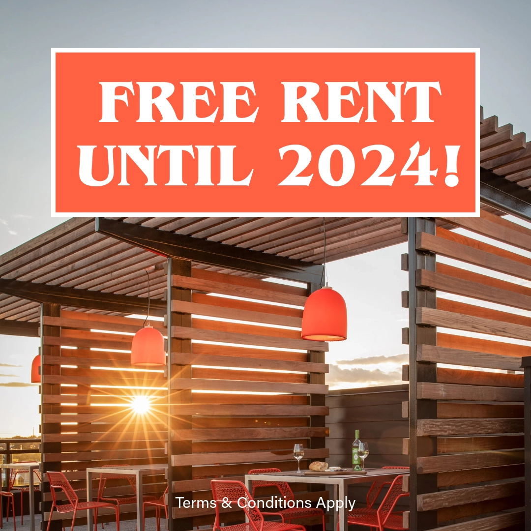 Free rent until 2024! Terms & conditions apply.